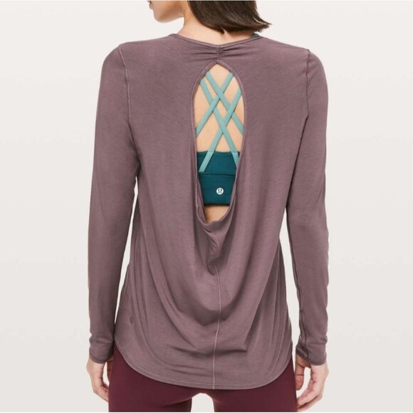 lululemon athletica Tops - ❤️FINAL SALE❤️ Lululemon Timeless Twist Long Sleeve- Antique Bark